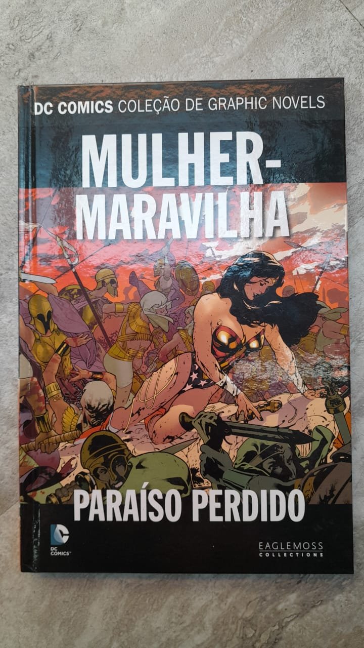 63 Mulher-Maravilha Paraíso Perdido Coleção Graphic Novels DC Comics Eaglemoss - Imagem 1