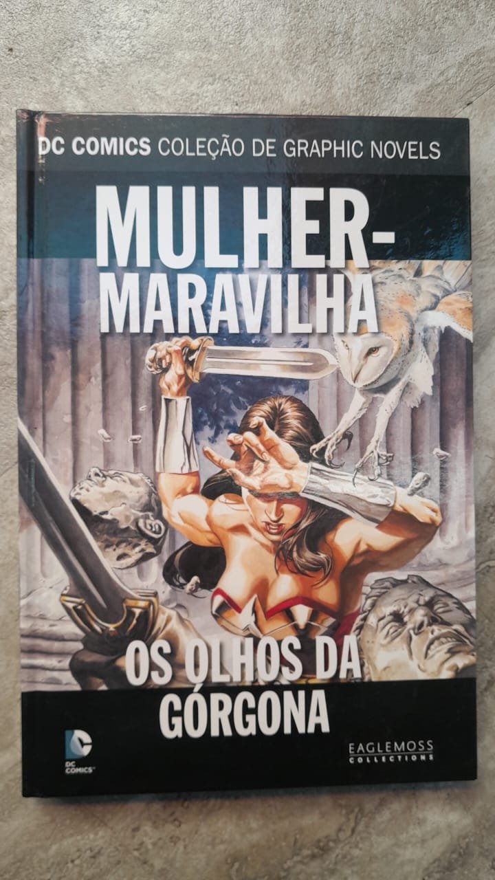 68 Mulher-Maravilha Os Olhos da Górgona Coleção de Graphic Novels DC Comics Eaglemoss - Imagem 1