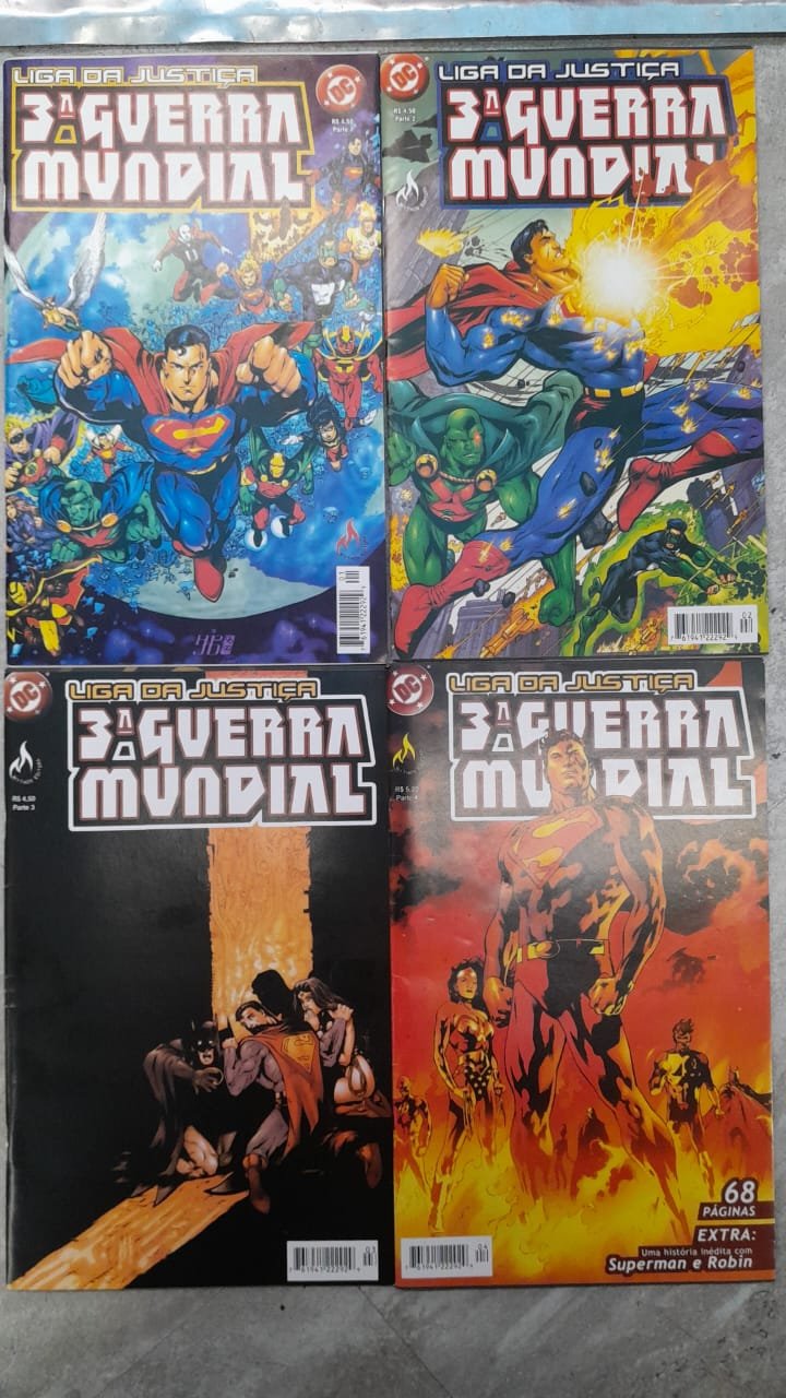 35 Liga da Justiça 3ª Guerra Mundial completo 1 ao 4 - Imagem 1