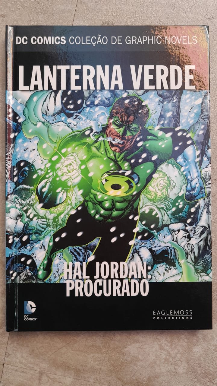 16 Coleção de Graphic Novels DC Eaglemoss Lanterna Verde Hal Jordan Procurado - Imagem 1