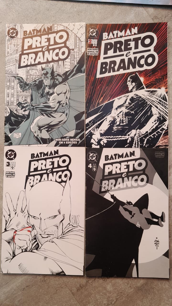 26 Batman Preto e Branco completo 1 ao 4 - Imagem 1