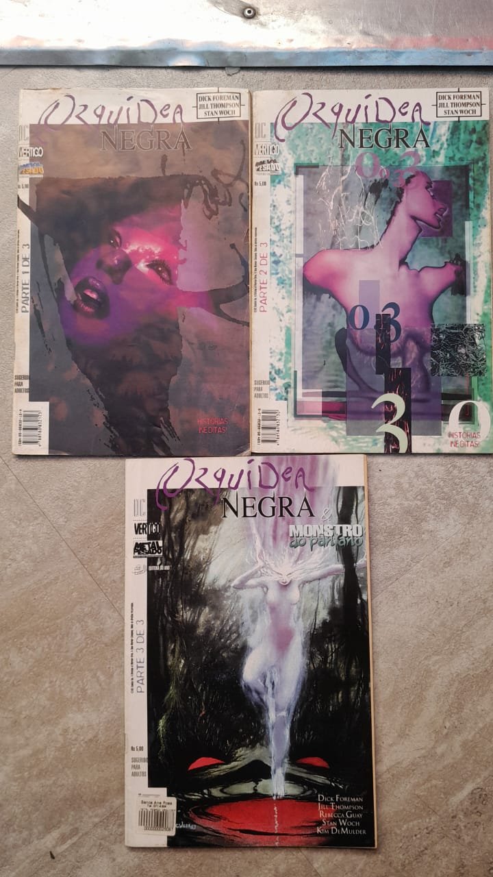 90 Orquídea Negra 2ª série completo 1 ao 3 - Imagem 1