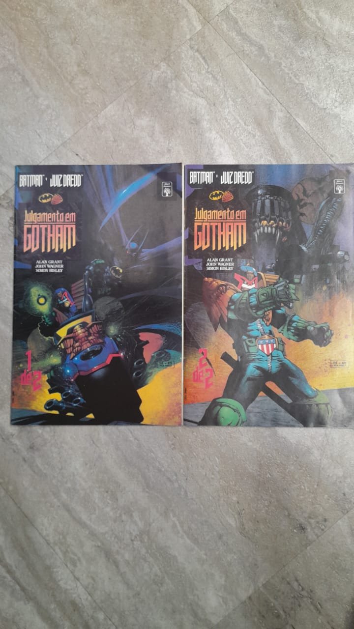 36 Batman & Juiz Dredd Julgamento em Gotham completo 1 e 2 - Imagem 1