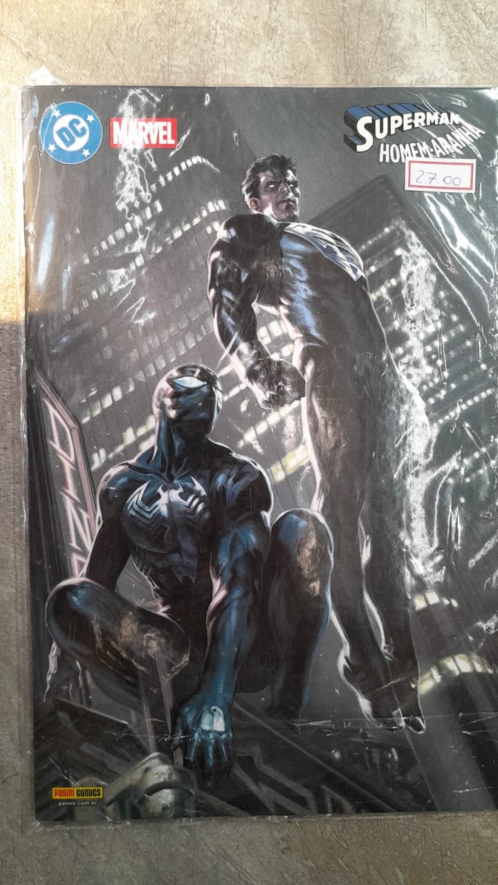 93 Superman Homem-Aranha capa variante 3 por Gabriele Dell'Otto - Imagem 1