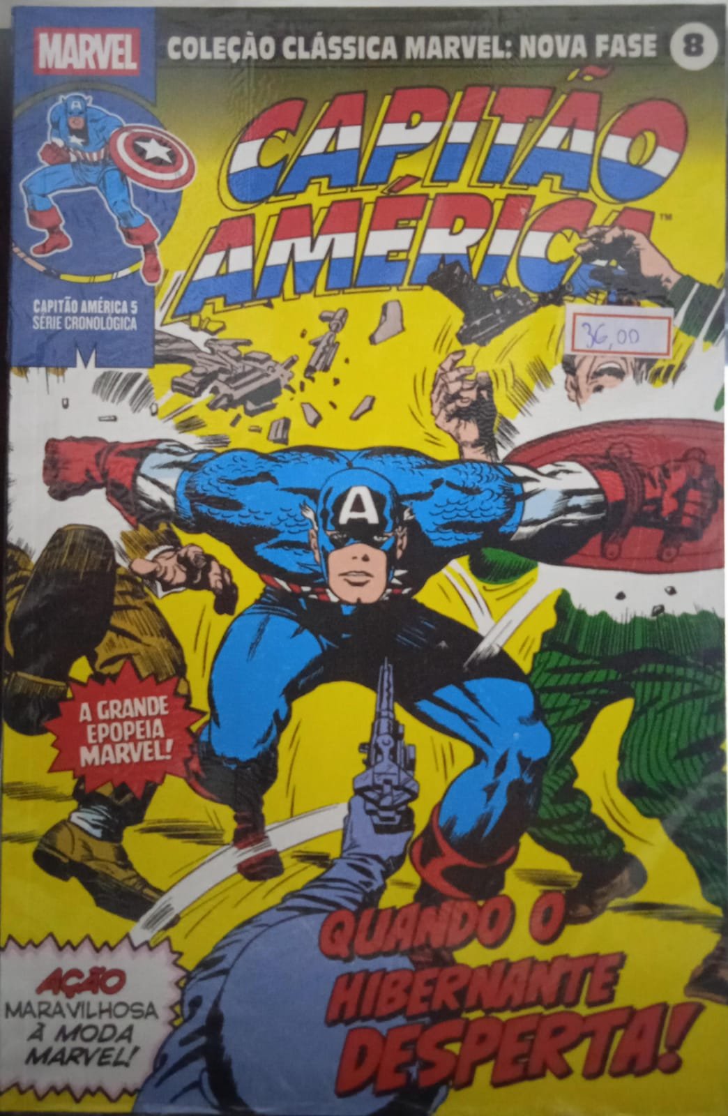WhatsApp Image 2026-08-20 at 11.24.29 Coleção Clássica Marvel Nova Fase - Vol.8: Capitão América 5 - Imagem 1