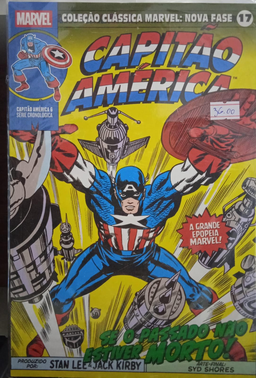 WhatsApp Image 2026-08-20 at 11.25.20 Coleção Clássica Marvel Nova Fase - Vol.17: Capitão América 6 - Imagem 1