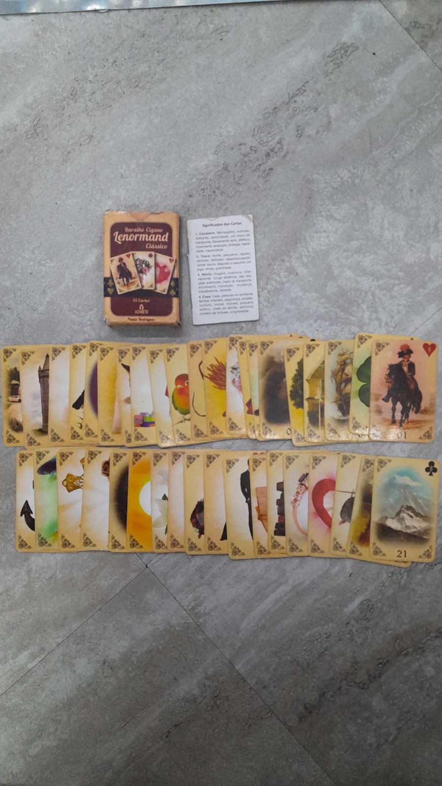 12 Baralho Cigano Lenormand Clássico - Imagem 1
